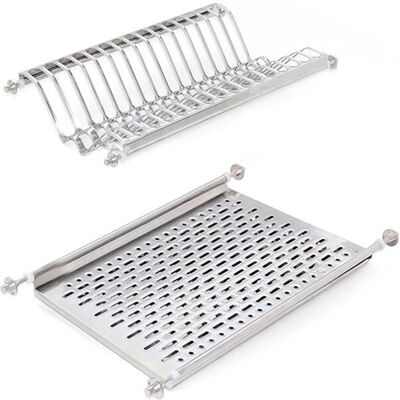 Emuca Edelstahl Geschirrabtropfständer - 450 - Für 15-34 Teller Emuca Edelstahl Geschirrabtropfständer - 450 - Für 15-34 Teller
