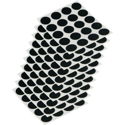 Emuca 4026417 Capas adesivas pretas para móveis - 13mm - Cobre parafusos & imperfeições Emuca 4026417 Capas adesivas pretas para móveis - 13mm - Cobre parafusos & imperfeições
