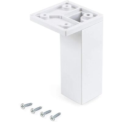 Emuca Set de Pieds de Mobilier Blanc Réglables - Publicité Emuca Set de Pieds de Mobilier Blanc Réglables - Publicité