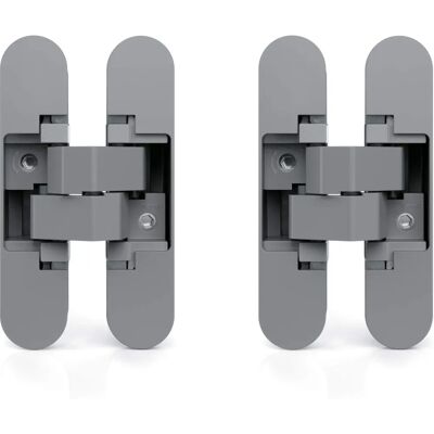 EMUCA Charnières invisibles pour portes lourdes - Lot de 2 EMUCA Charnières invisibles pour portes lourdes - Lot de 2