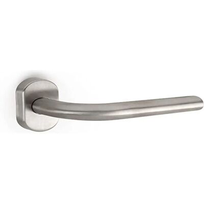 Ensemble de Poignées de Porte Emuca - Nickel Satiné - Portes Intérieures Ensemble de Poignées de Porte Emuca - Nickel Satiné - Portes Intérieures