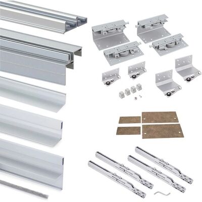 Emuca Space+ Sistema de herrajes para puertas correderas - Sistema de herrajes para puertas correderas Emuca Space+ Sistema de herrajes para puertas correderas - Sistema de herrajes para puertas correderas