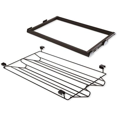 Kit de almacenamiento de zapatos Moka Emuca con marco ajustable - Armario y guías Kit de almacenamiento de zapatos Moka Emuca con marco ajustable - Armario y guías