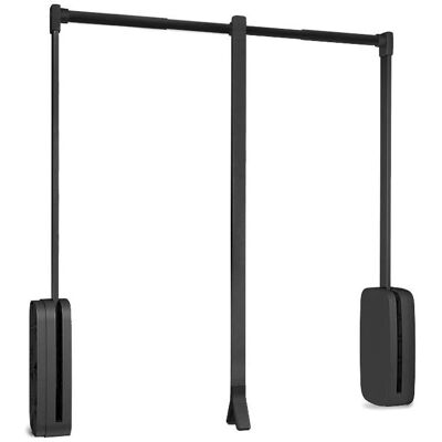 Emuca - Cabide ajustável para armário titânio - 450-600mm Emuca - Cabide ajustável para armário titânio - 450-600mm