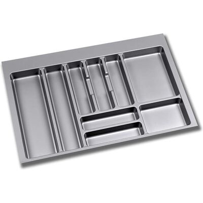 Emuca Optima Drawer Organizer - 800mm, Plastic, Gray Emuca Optima Drawer Organizer - 800mm, Plastic, Gray
