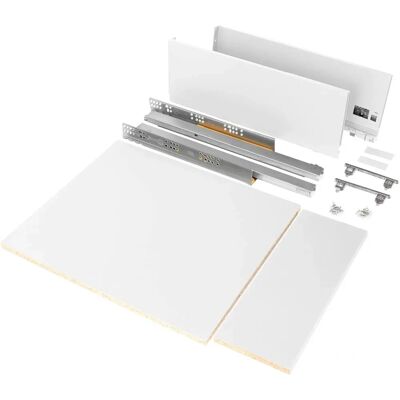 Emuca Wit Lade Kit - Vertex met Zachte Sluitingen Emuca Wit Lade Kit - Vertex met Zachte Sluitingen