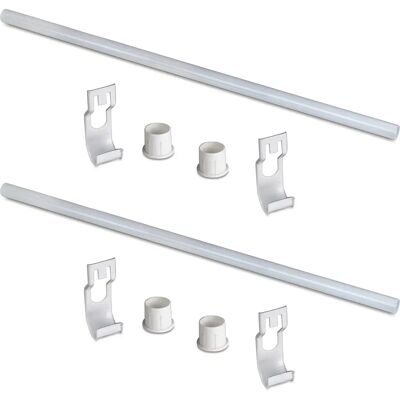 Guides d’Armoires en Acier Blanc Emuca - Type Placard Guides d’Armoires en Acier Blanc Emuca - Type Placard