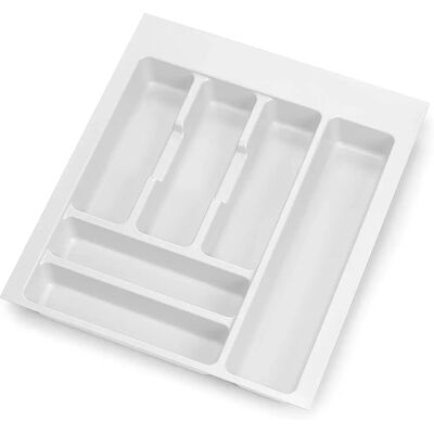 Organizer per cassetti per posate Emuca Vertex/Concept 500mm - Bianco Organizer per cassetti per posate Emuca Vertex/Concept 500mm - Bianco