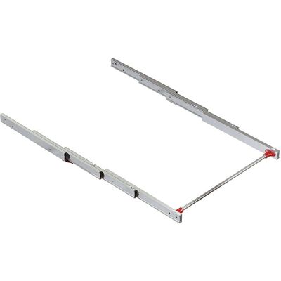 Guía Emuca para mesa extensible - Champagne anodizado - Aluminio Guía Emuca para mesa extensible - Champagne anodizado - Aluminio