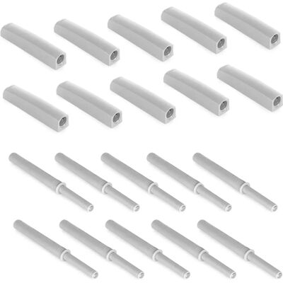 Emuca Serrure de Meuble Grise - Fermeture Douce, 80mm, Lot de 10 - Publicité Emuca Serrure de Meuble Grise - Fermeture Douce, 80mm, Lot de 10 - Publicité