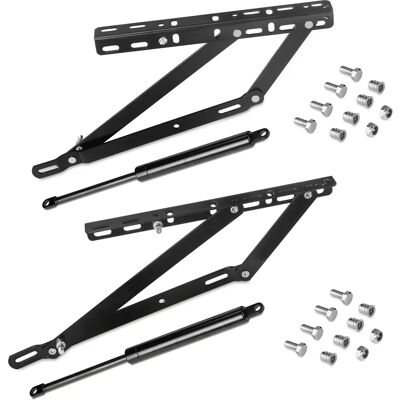 Mécanisme de levage de lit Emuca - Acier noir pour lits 90cm Mécanisme de levage de lit Emuca - Acier noir pour lits 90cm