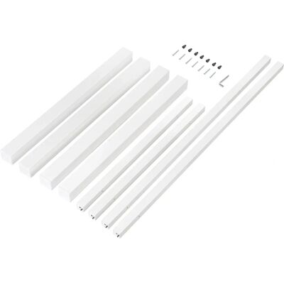 Estructura de mesa de acero pintado blanco 1150x750mm Estructura de mesa de acero pintado blanco 1150x750mm