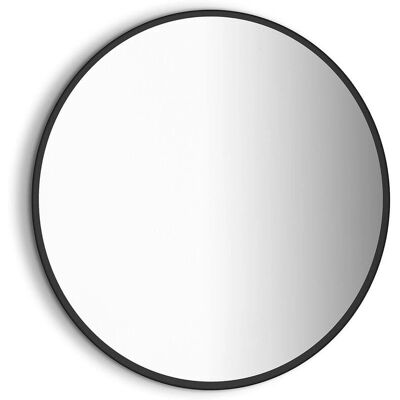 Miroir de salle de bain Zeus avec cadre noir LED 80cm - Publicité Miroir de salle de bain Zeus avec cadre noir LED 80cm - Publicité