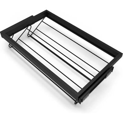 EMUCA Verstellbarer Schuhschrank - Schwarz texturiert - 800mm - Typ EMUCA Verstellbarer Schuhschrank - Schwarz texturiert - 800mm - Typ