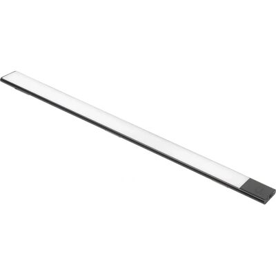 Emuca Zwarte LED Wandlamp - 600mm, Aanraking Sensor - Droge Gebieden Emuca Zwarte LED Wandlamp - 600mm, Aanraking Sensor - Droge Gebieden