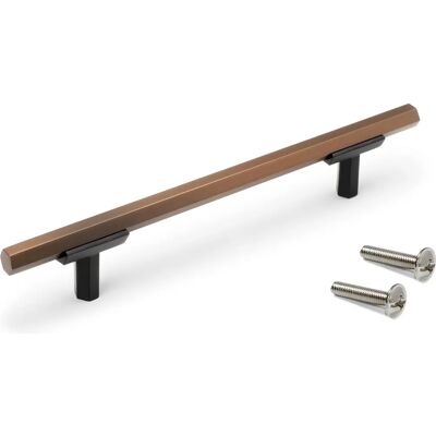 Emuca Riad Tirador - 168mm Aluminio Bronce - Tirador para Muebles Emuca Riad Tirador - 168mm Aluminio Bronce - Tirador para Muebles