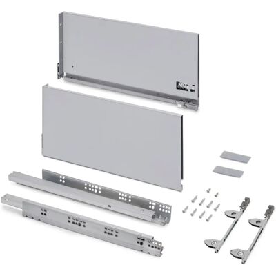 Kit Cassetto Vertex 3D - Acciaio, Argento - Mobili Cucina Kit Cassetto Vertex 3D - Acciaio, Argento - Mobili Cucina