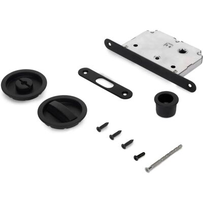 EMUCA Rolgordeur Slot Kit - Zwart - Staal - Modern Design EMUCA Rolgordeur Slot Kit - Zwart - Staal - Modern Design