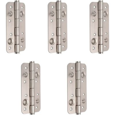 Emuca - Bisagras de seguridad - 150x80 mm - Níquel satinado Emuca - Bisagras de seguridad - 150x80 mm - Níquel satinado