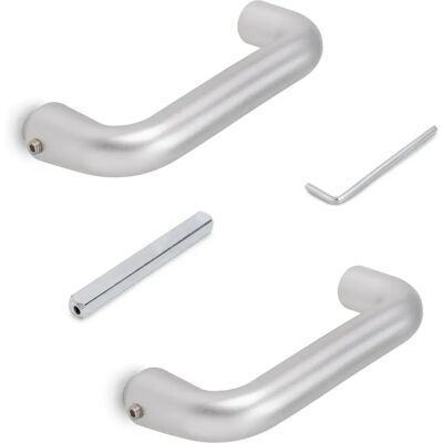Emuca U-Shaped Glass Door Handles - Door Handles Emuca U-Shaped Glass Door Handles - Door Handles