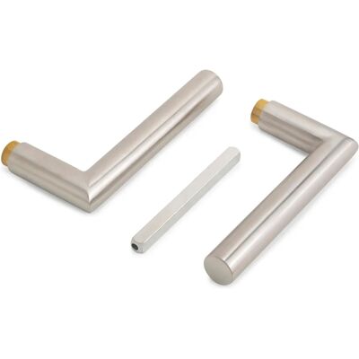Emuca Stainless Steel Glass Door Handles - L-R - Door Handles Emuca Stainless Steel Glass Door Handles - L-R - Door Handles