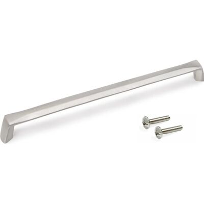 Emuca - Modelo L206mm - 3 Variantes - Tirador de Muebles - Níquel Satinado Emuca - Modelo L206mm - 3 Variantes - Tirador de Muebles - Níquel Satinado