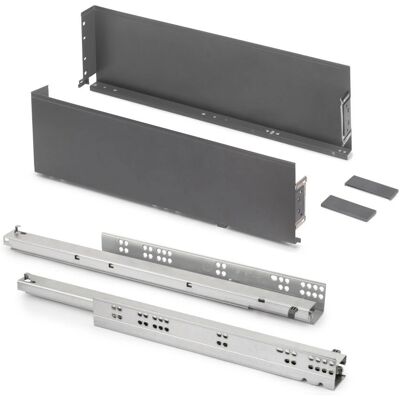 Emuca 3274535 Cajón de Acero - Moderno, 159mm de Alto, 490mm de Profundidad Emuca 3274535 Cajón de Acero - Moderno, 159mm de Alto, 490mm de Profundidad