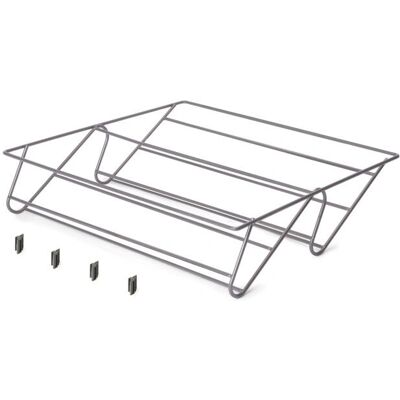 Cajón de zapatos de titanio Emuca - Almacenamiento modular ventilado Cajón de zapatos de titanio Emuca - Almacenamiento modular ventilado