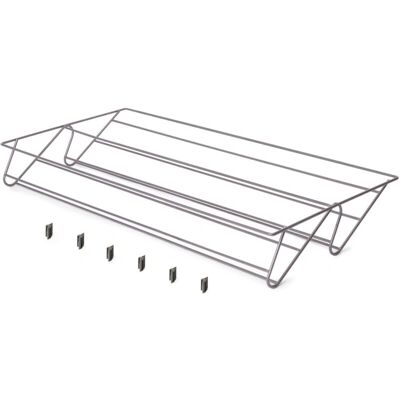 Cajón de zapatos de titanio Emuca - Almacenamiento modular ventilado Cajón de zapatos de titanio Emuca - Almacenamiento modular ventilado