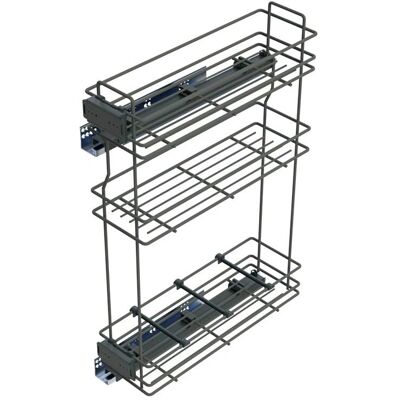 Emuca Porte-bouteilles - Réglable, Silencieux, 30kg max - pour modules 800mm Emuca Porte-bouteilles - Réglable, Silencieux, 30kg max - pour modules 800mm