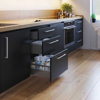 Emuca 3213735 Gray Anthracite 3D Drawer Kit - Drawer Type Emuca 3213735 Gray Anthracite 3D Drawer Kit - Drawer Type