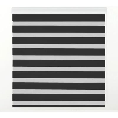 Estoralis Stores à Double Tissu Noire - Nuit et Jour, 105x250 cm Estoralis Stores à Double Tissu Noire - Nuit et Jour, 105x250 cm