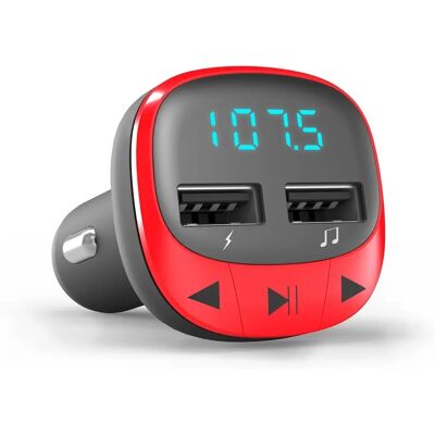 Reprodutor MP3 para carro Energy Sistem - Vermelho - Transmissor FM 87.5-108 MHz Reprodutor MP3 para carro Energy Sistem - Vermelho - Transmissor FM 87.5-108 MHz