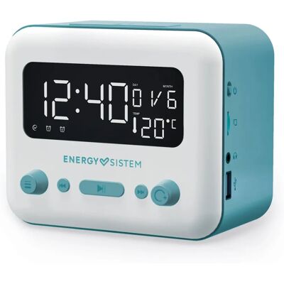 Energy Sistem Clock Speaker 2 Kék-Fehér - Ébresztőóra Hangszóró Energy Sistem Clock Speaker 2 Kék-Fehér - Ébresztőóra Hangszóró
