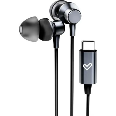 Fones de ouvido Energy Sistem Metallized Type C - In-ear, Cabo, Som HD Fones de ouvido Energy Sistem Metallized Type C - In-ear, Cabo, Som HD