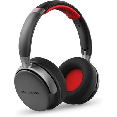 Fone de ouvido Energy Sistem Power Sport - Bluetooth, Rádio FM, 50h, Preto, Vermelho Fone de ouvido Energy Sistem Power Sport - Bluetooth, Rádio FM, 50h, Preto, Vermelho