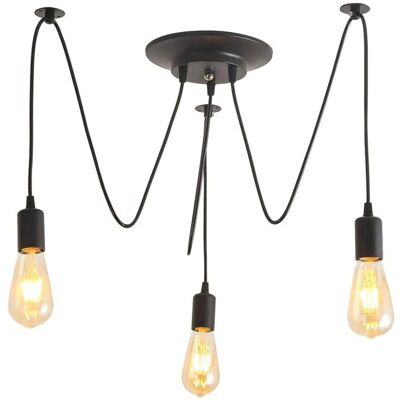 WOTTES - Spider - Black - 3-arm - Pendant lamp WOTTES - Spider - Black - 3-arm - Pendant lamp