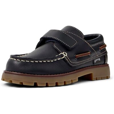 Camper K800417-001 Chaussures bateau en cuir marine pour enfants - Chaussures - Publicité Camper K800417-001 Chaussures bateau en cuir marine pour enfants - Chaussures - Publicité