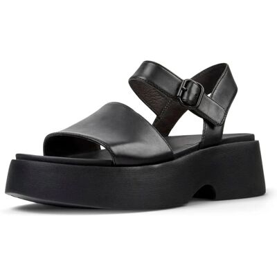 Sandalias Tasha Camper Negras con Plataforma - Zapatos Sandalias Tasha Camper Negras con Plataforma - Zapatos