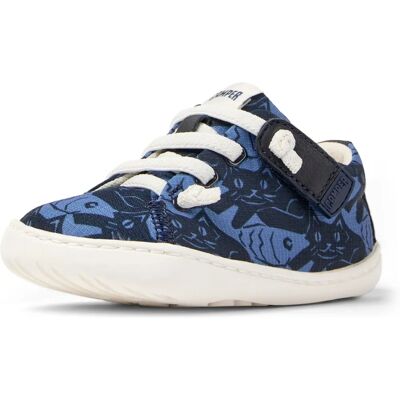 Camper K800369-022 Niebieskie Skórzane Buty dla Dzieci - Buty Camper K800369-022 Niebieskie Skórzane Buty dla Dzieci - Buty