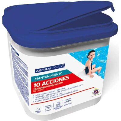Astralpool Modelo - Tabletas de Cloro 10-en-1 - 5kg Astralpool Modelo - Tabletas de Cloro 10-en-1 - 5kg