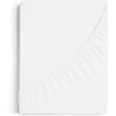Drap-housse Burrito Blanco - Réglable, Coton-Polyester - 144 fils Drap-housse Burrito Blanco - Réglable, Coton-Polyester - 144 fils