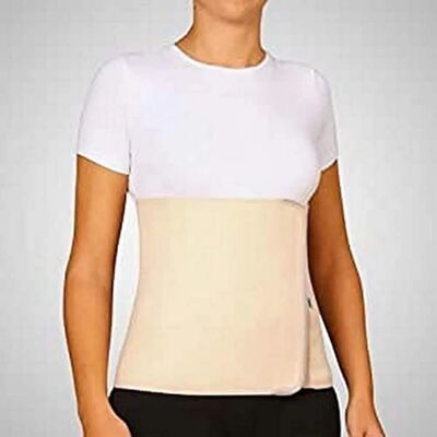 Faja Abdominal de Algodón Beige EMO - Soporte Postparto Faja Abdominal de Algodón Beige EMO - Soporte Postparto