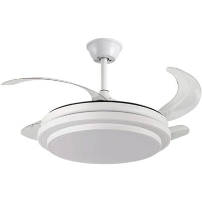 Ventilador de Techo Selene Blanco 4 Aspas Retráctiles 72W LED 3000-6000K Ventilador de Techo Selene Blanco 4 Aspas Retráctiles 72W LED 3000-6000K