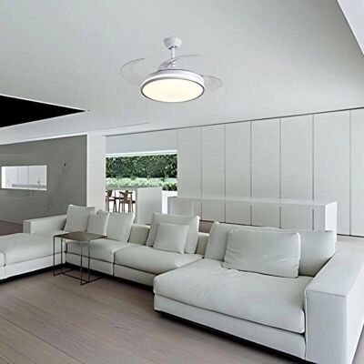 Ventilador de Techo Bel Air Toronto Blanco con Luz y Mando - 72W, 108cm Ventilador de Techo Bel Air Toronto Blanco con Luz y Mando - 72W, 108cm