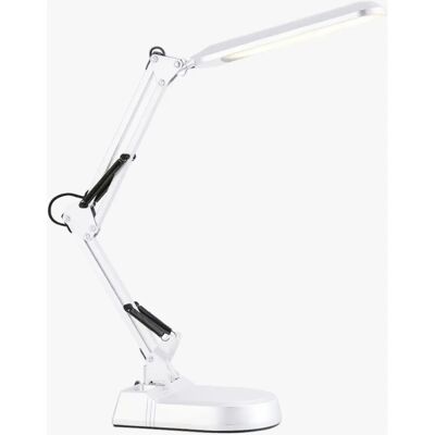 Lámpara de Escritorio Blanca Ajustable FERRIMEX - Protección Ocular - 10W LED Lámpara de Escritorio Blanca Ajustable FERRIMEX - Protección Ocular - 10W LED