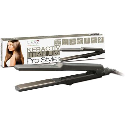 Design Italien Keraktiv Titanium Pro Styler - Fer à lisser - Publicité Design Italien Keraktiv Titanium Pro Styler - Fer à lisser - Publicité