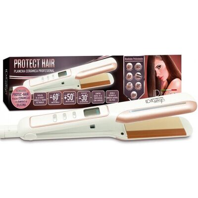 Italian Design IDEPROTECTH Plancha de Pelo - Cerámica, Rosa Italian Design IDEPROTECTH Plancha de Pelo - Cerámica, Rosa