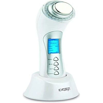 Italian Design ID Beauty 5 en 1 Photon et Ions Ultrasonique - Dispositif de rajeunissement facial et corporel - Publicité Italian Design ID Beauty 5 en 1 Photon et Ions Ultrasonique - Dispositif de rajeunissement facial et corporel - Publicité