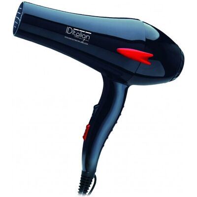 Sèche-cheveux Italian Design IDET2600PLUS - 2000W, Noir, Rouge, 3 Réglages de Chaleur - Publicité Sèche-cheveux Italian Design IDET2600PLUS - 2000W, Noir, Rouge, 3 Réglages de Chaleur - Publicité